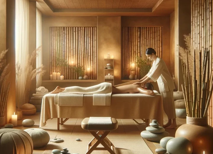 Massage aux bambou - Le chalet du bien-être