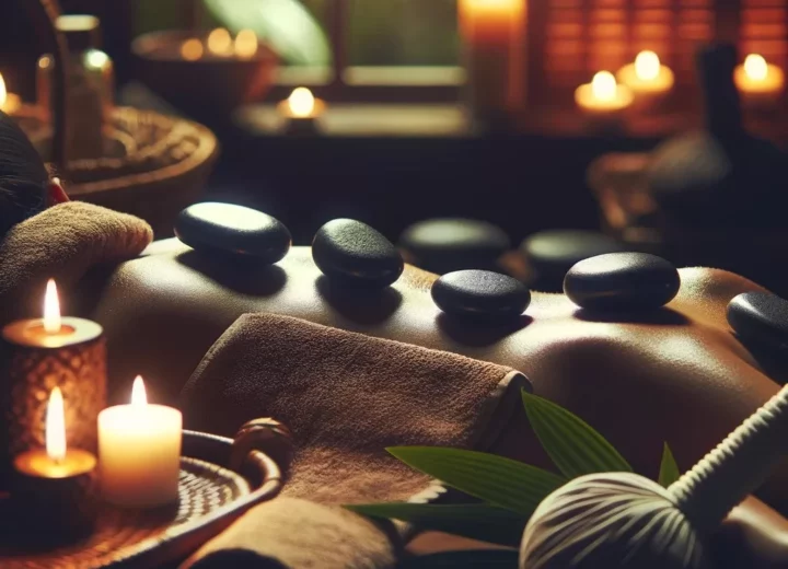 Massage aux pierres chaudes