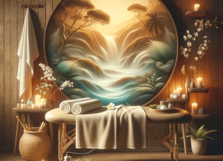 Massage relaxant au Chalet du Bien-Être